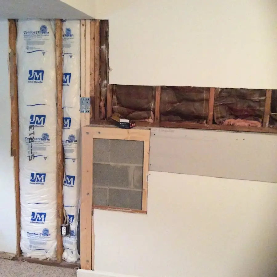 Wall insulation replacement during Contents Cleaning & Restoration in Sheboygan